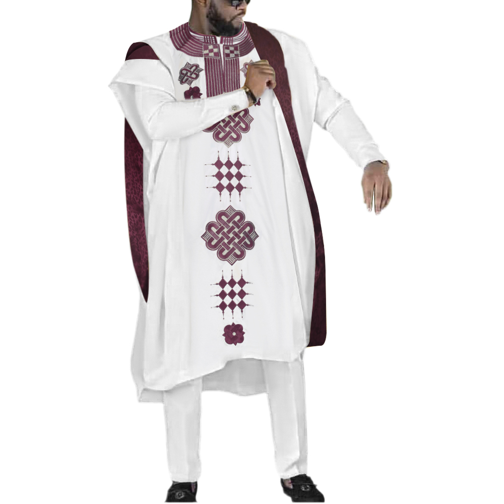 Dashiki Shirt Men - H & D Thêu Dashiki Agbada
