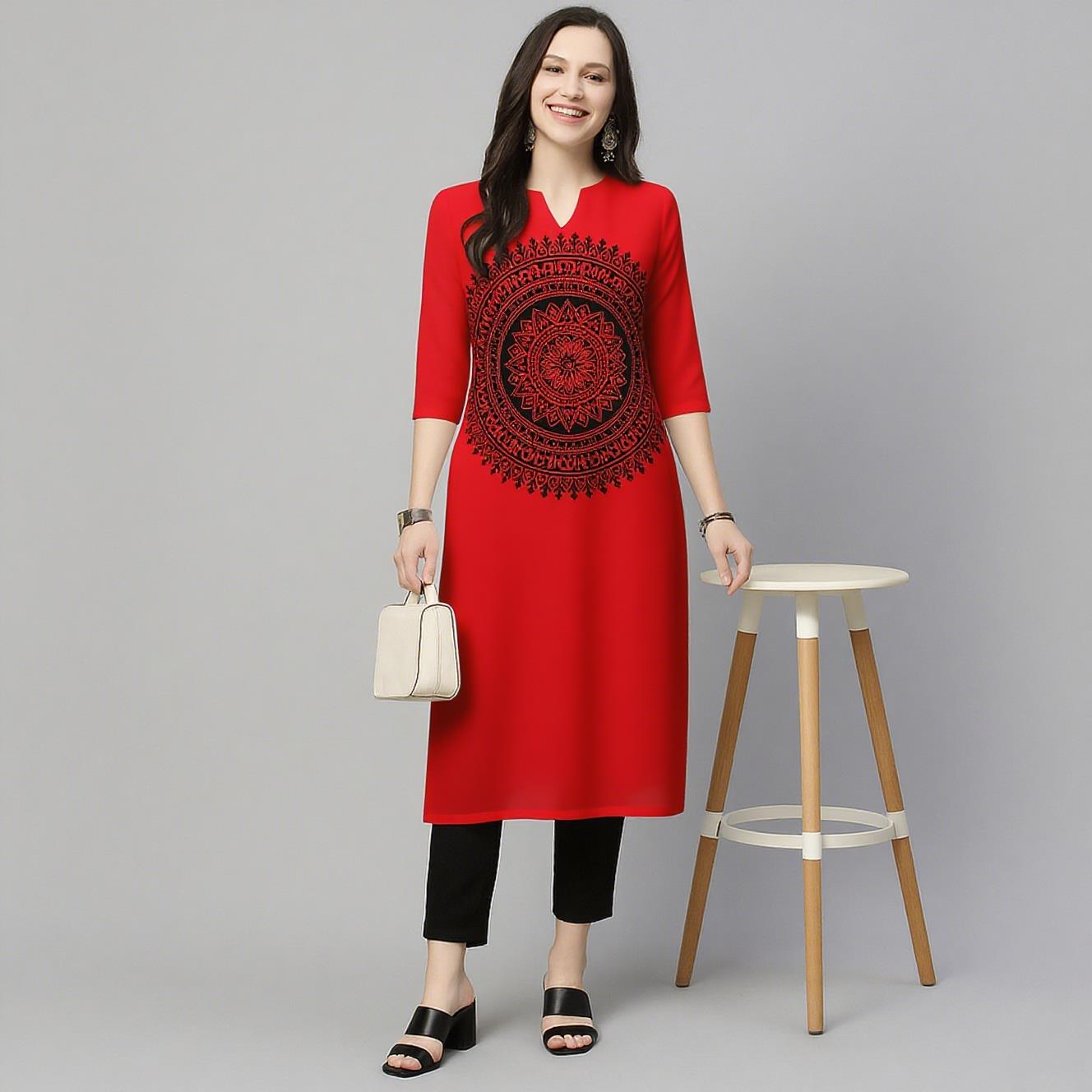 Muslim Kurt Flowers Women's Fa - đánh giá và giá Ethnic Fashion Kurtis