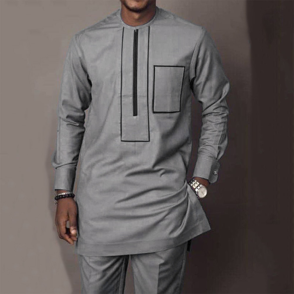 African Men 2024 Summer Suit L - đánh giá và giá Dashiki Shirt Men