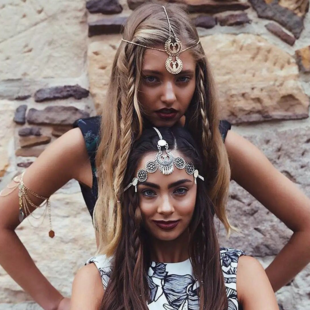 2Pcs Ethnic Style Hair Band Re - đánh giá và giá Ethnic Fashion Shoot