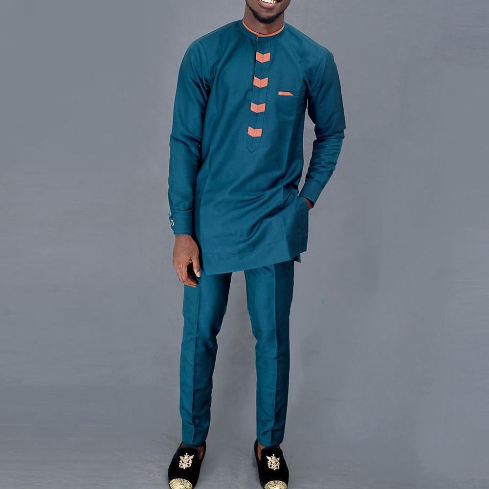 New 2Pc Luxury African Traditi - đánh giá và giá Dashiki Shirt Men