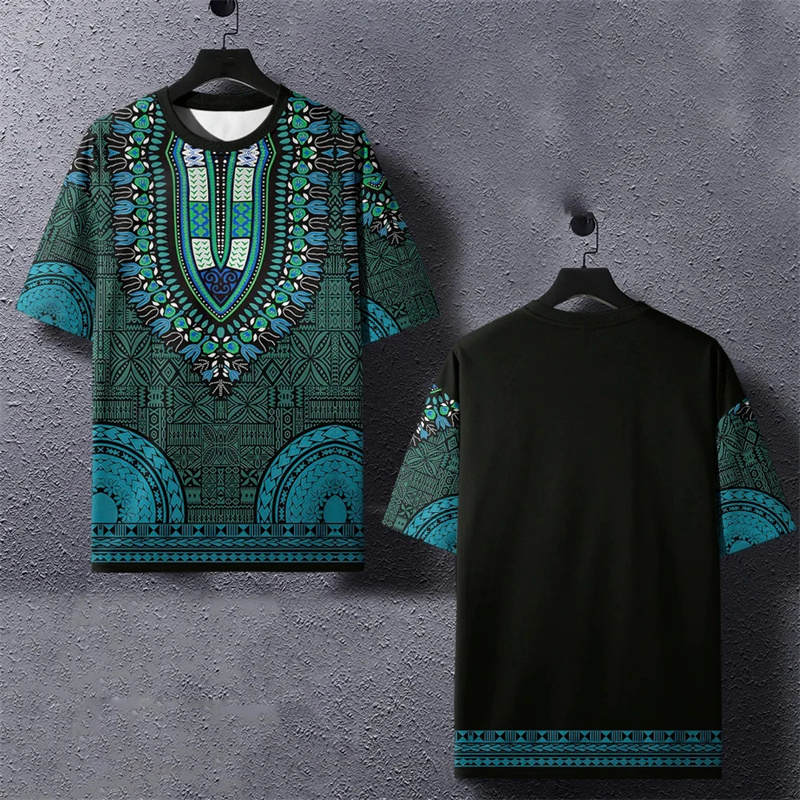 Summer Harajuku 3D Printed Eth - đánh giá và giá Dashiki Shirt Men