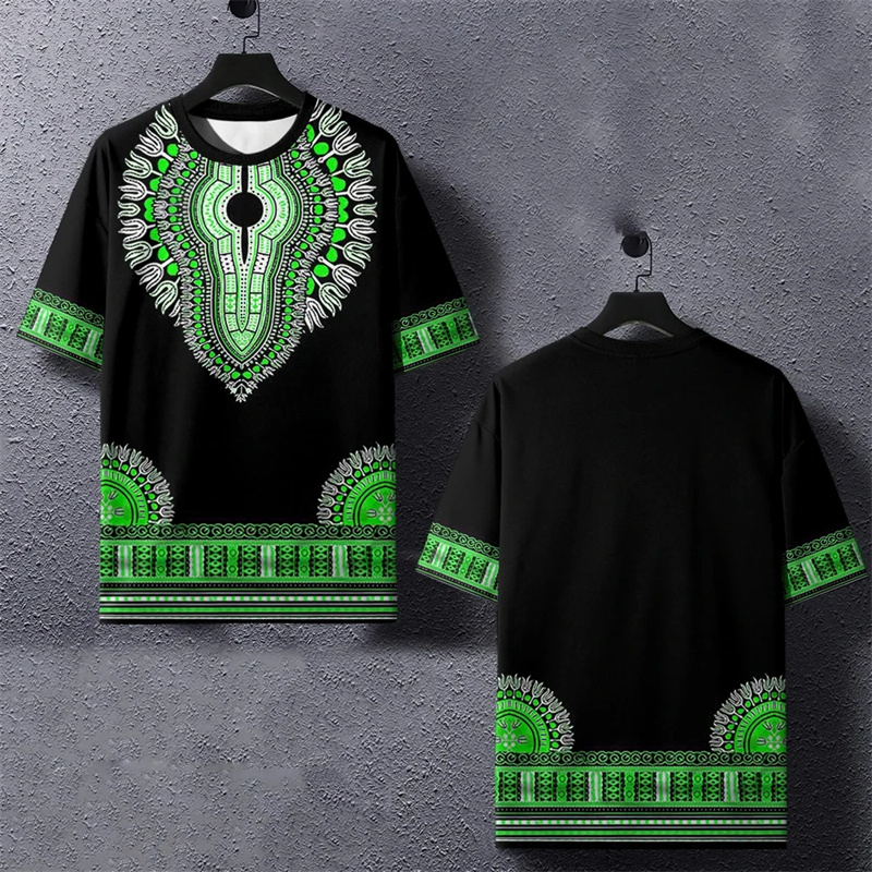 Summer Harajuku 3D Printed Eth - đánh giá và giá Dashiki Shirt Men