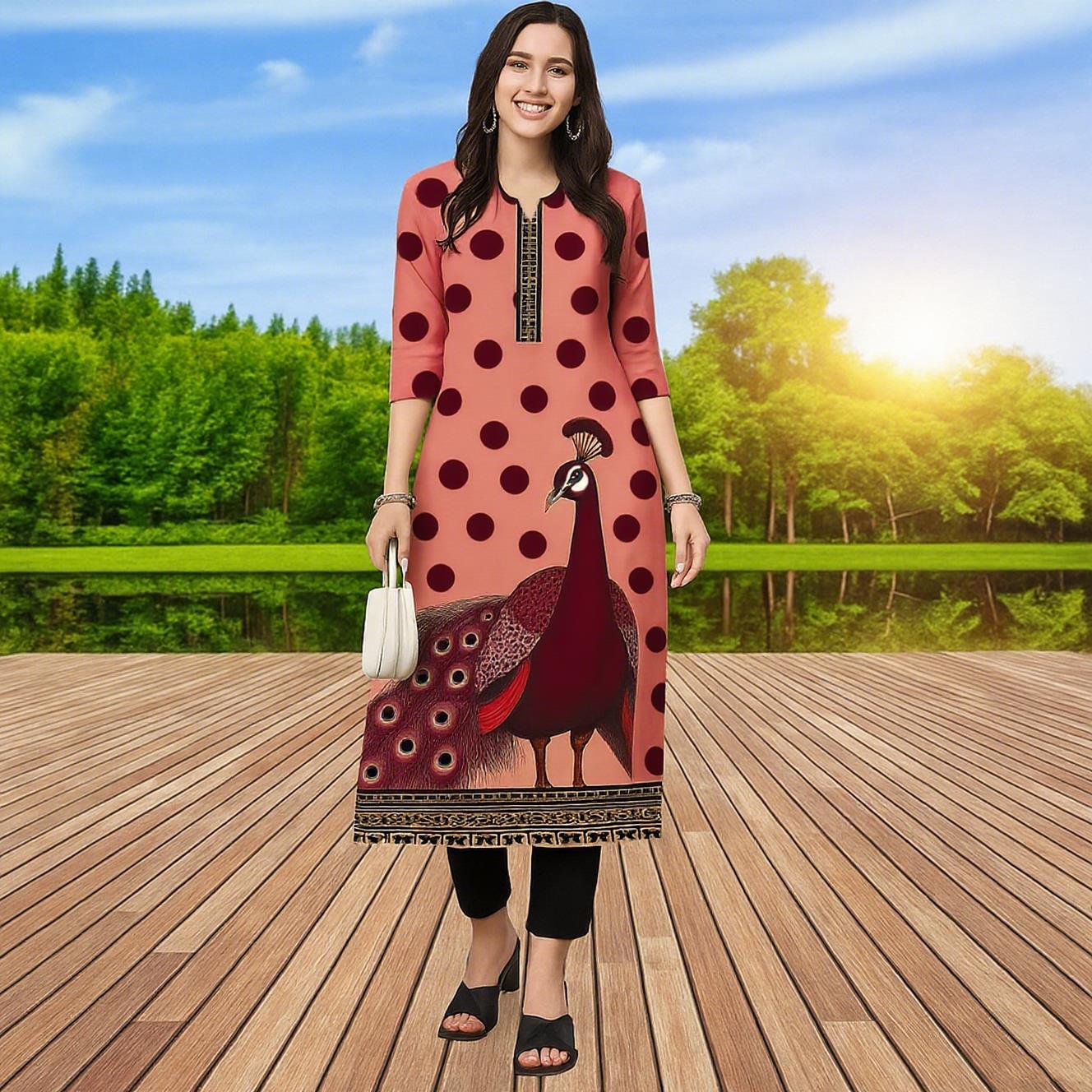 Muslim Kurt Women Casual Fashi - đánh giá và giá Ethnic Fashion Kurtis